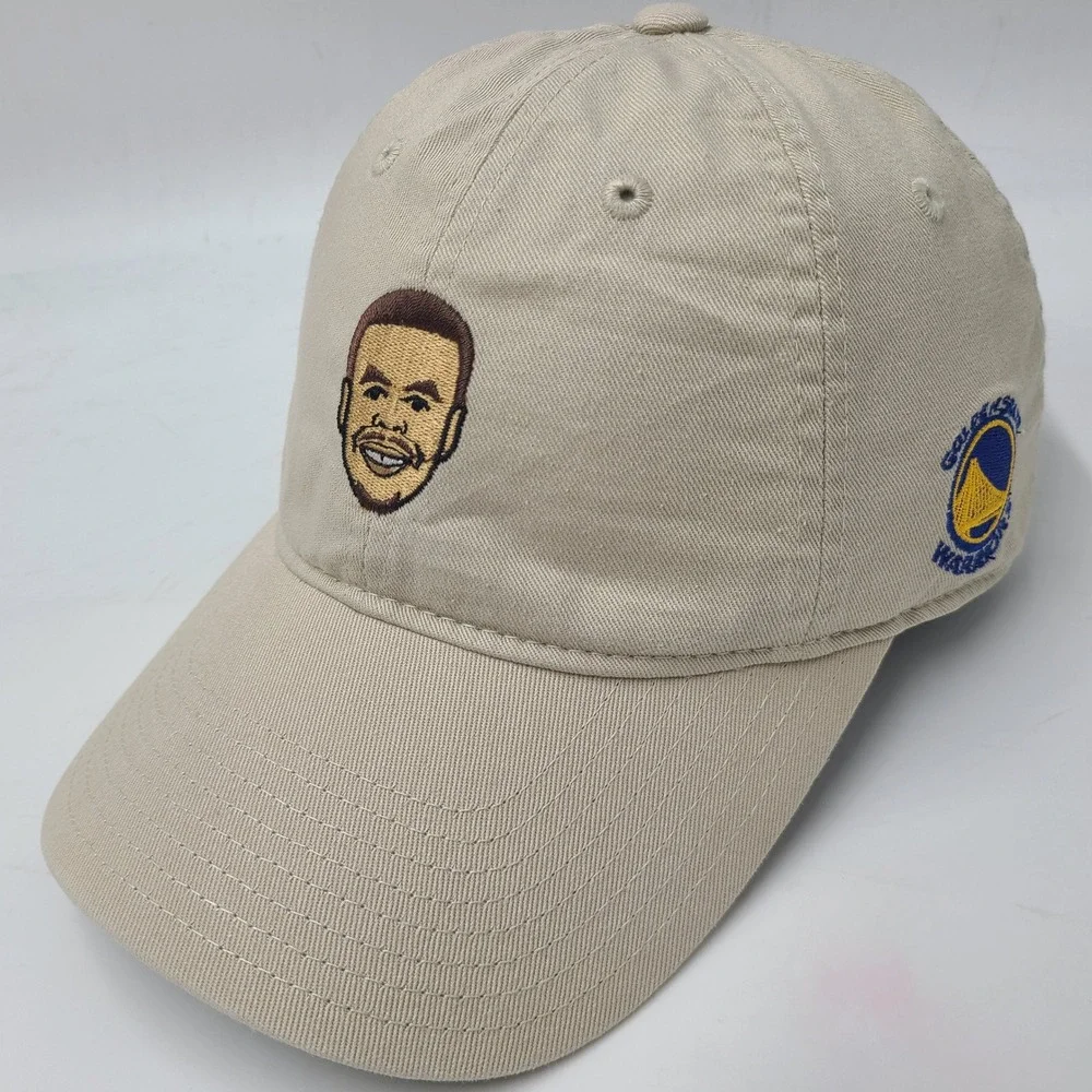 Golden State Warriors Hat Strapback Adidas Beige NBA Basketball Stephen Curry